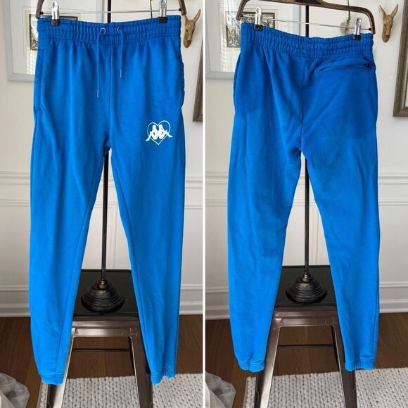 Kappa Pants - Kappa Bight Blue Jogger Sweatpants Lounge Pants S